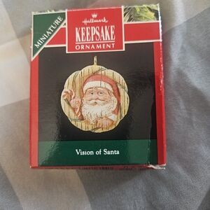 Hallmark Keepsake Miniature - 1991 - Vision Of Santa - Miniature